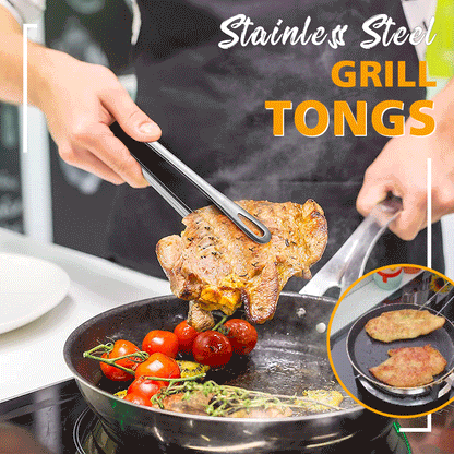 Stainless Steel Grill Tongs for a Secure and Firm Grip Homezys