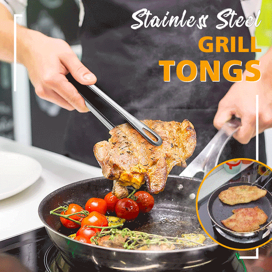 Stainless Steel Grill Tongs for a Secure and Firm Grip Homezys