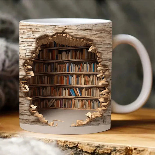 BookNook™ — 3D Ceramic Mug for Cozy Readers Mivoza Deutschland