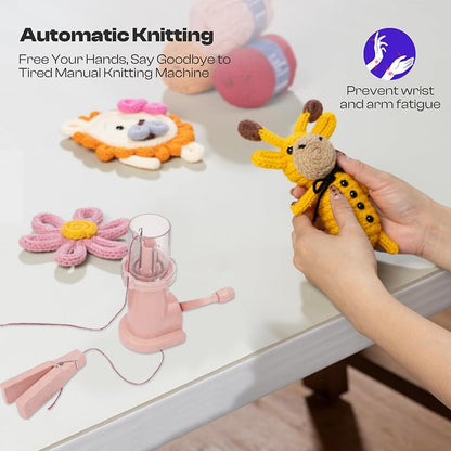 Quick Knitting Machine for I-Cord — Fast I-Cord Maker with Perfect Tension Homezys