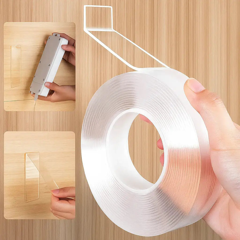 AcrylicGrip™ — Reusable Gel Tape Holds 1KG Cleanly Homezys