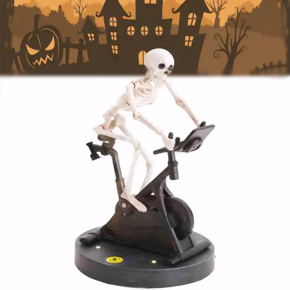 Decorative Figurine Skeleton Rider — Create a Spookily Charming Atmosphere Homezys
