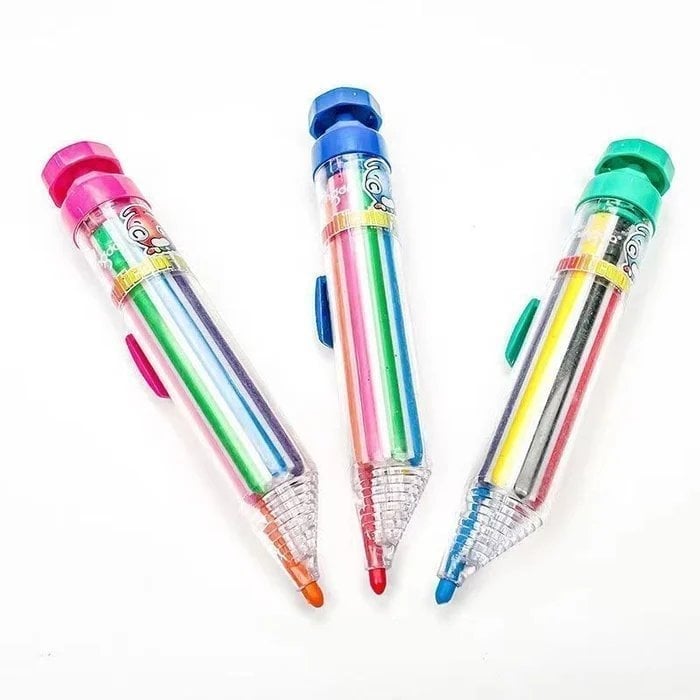 8-in-1 Colored Pencil for Kids – Compact, Safe, Versatile Homezys