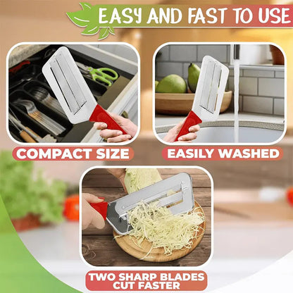 Stainless Steel Chopping Knife – Ideal for Coleslaw & Vegetable Preparation Homezys