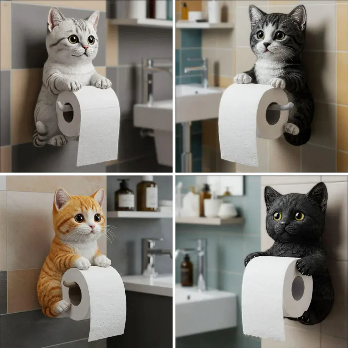 3D Resin Animal Toilet Roll Holder – Adds Charm to Your Bathroom Homezys