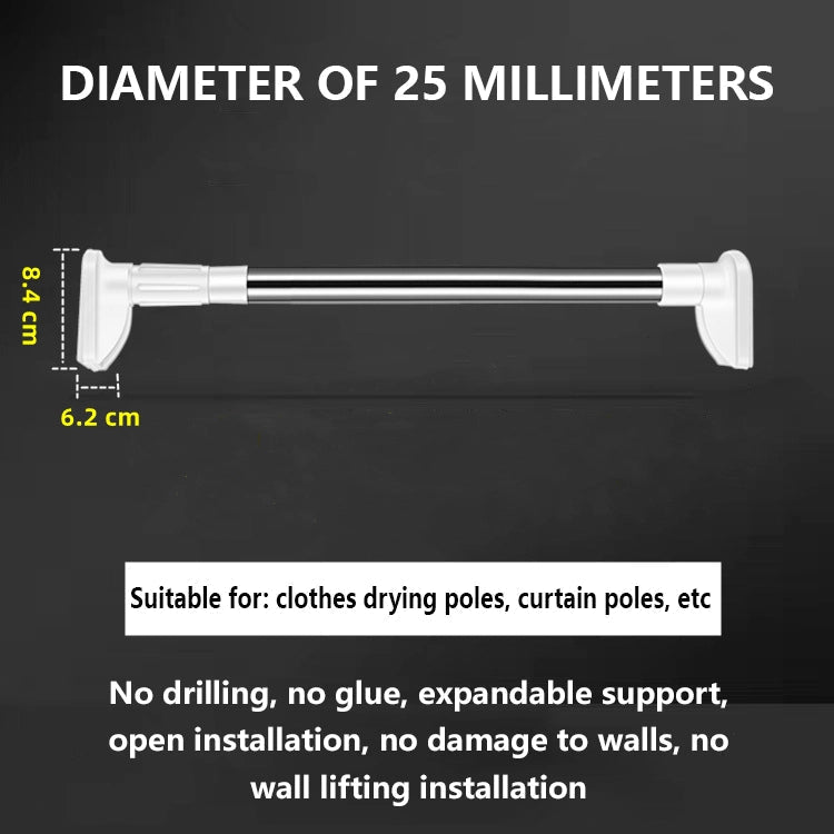 Adjustable Drill-Free Rod – Stainless Steel Curtain Rod Homezys
