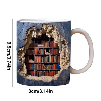 BookNook™ — 3D Ceramic Mug for Cozy Readers Mivoza Deutschland