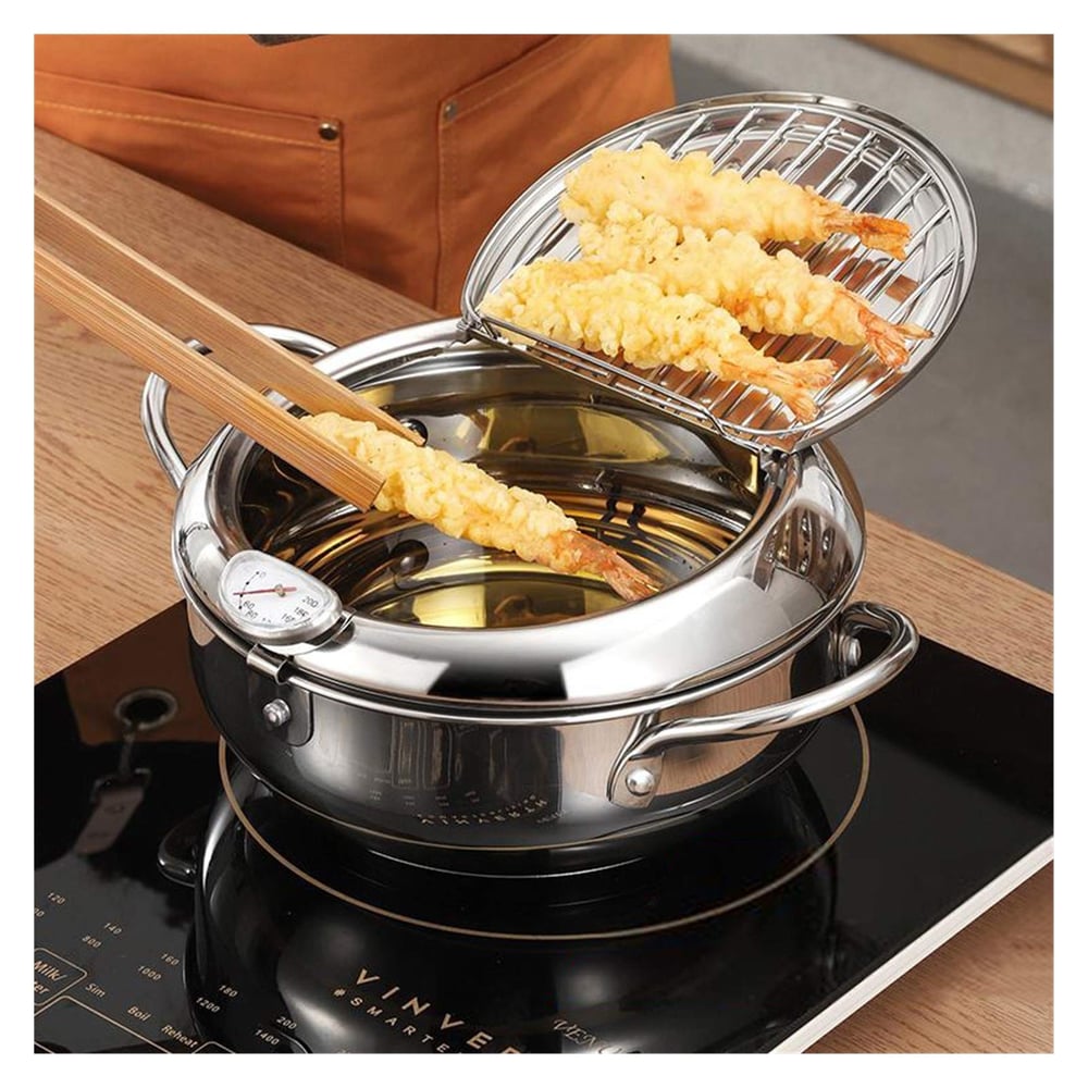 Stainless Steel Deep Fryer — Enjoy Crispy, Save Fat Homezys