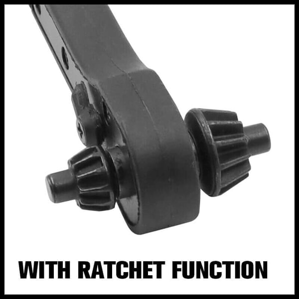 2-in-1 Drill Chuck Ratchet – Ratcheting Wrench Made of Steel with Non-Slip Handle Homezys