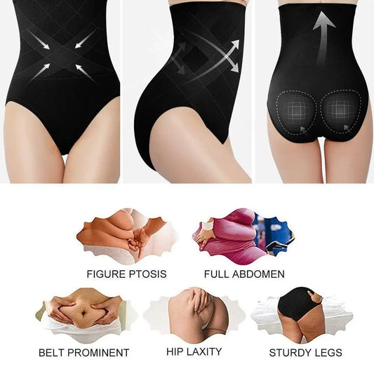 High Waist Tummy Control Shapewear Panties Zorenza