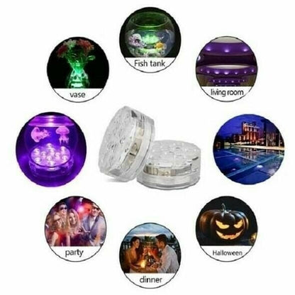 Buy 2 Get 2 FREE | Remote-Controlled Waterproof LED Pool Lights  – for Epic Pool Parties Homezys