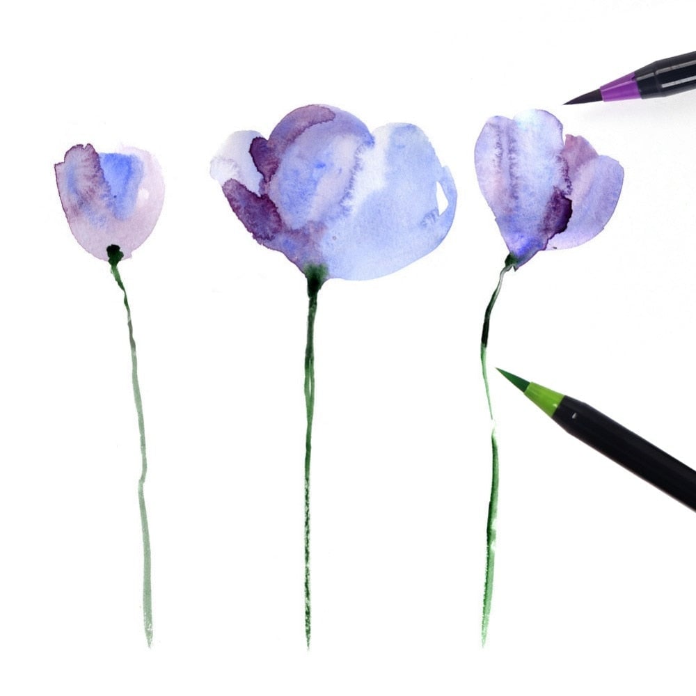 Elegant Watercolor Brush Set – Creative Painting Made Easy Homezys