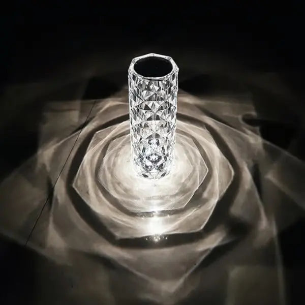 LuxeAura™ Rose Rays crystal lamp Zorenza