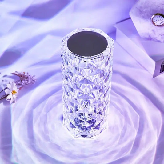 LuxeAura™ Rose Rays crystal lamp Zorenza
