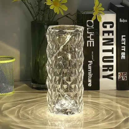 LuxeAura™ Rose Rays crystal lamp Zorenza