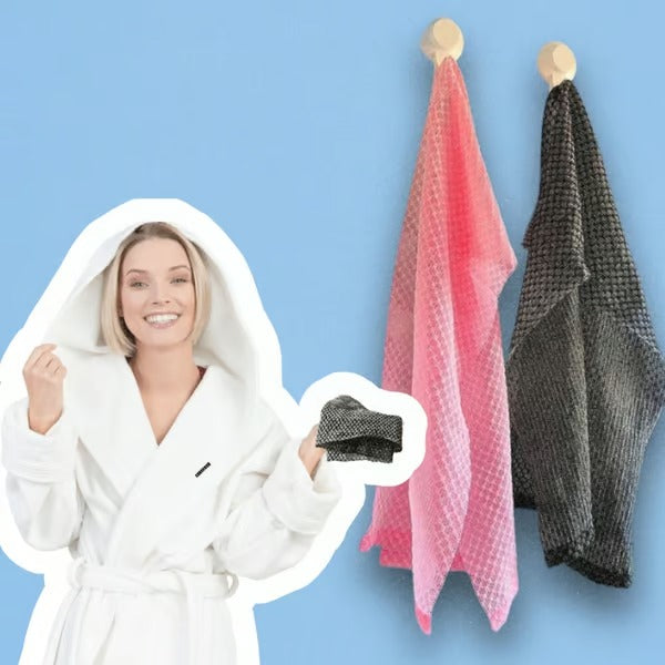 Buy 1 Get 1 | Antibacterial Exfoliating Shower Towel with Bamboo Charcoal Homezys