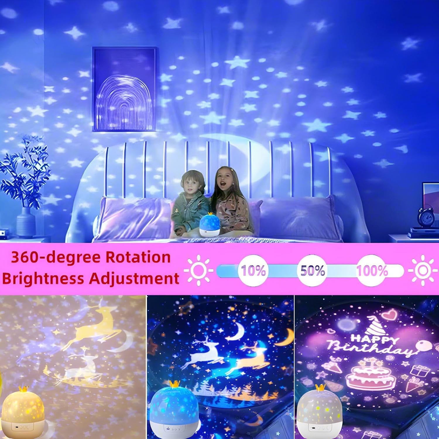 StarGlow™ — Dual Magic Star Projector & Night Light Homezys