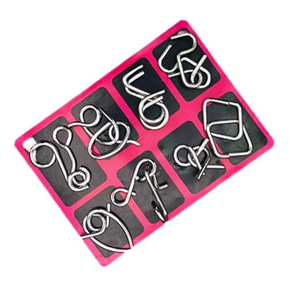 Metal Wire Puzzle Game Set – Durable Educational Wire Puzzles Homezys