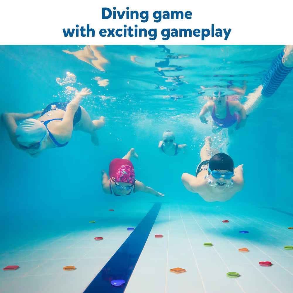 Underwater Pool Treasure Hunt Game with Waterproof Gemstones and Cards Homezys