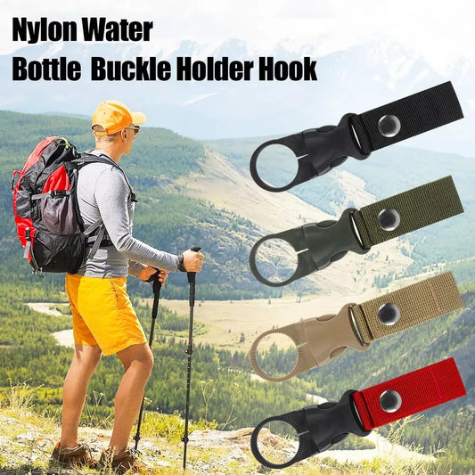Nylon Water Bottle Buckle Holder Hook (4 Colors/Set) Zorenza