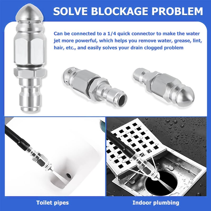 🌀1/4" Quick Connect Stainless Nozzle Set Mivoza Deutschland
