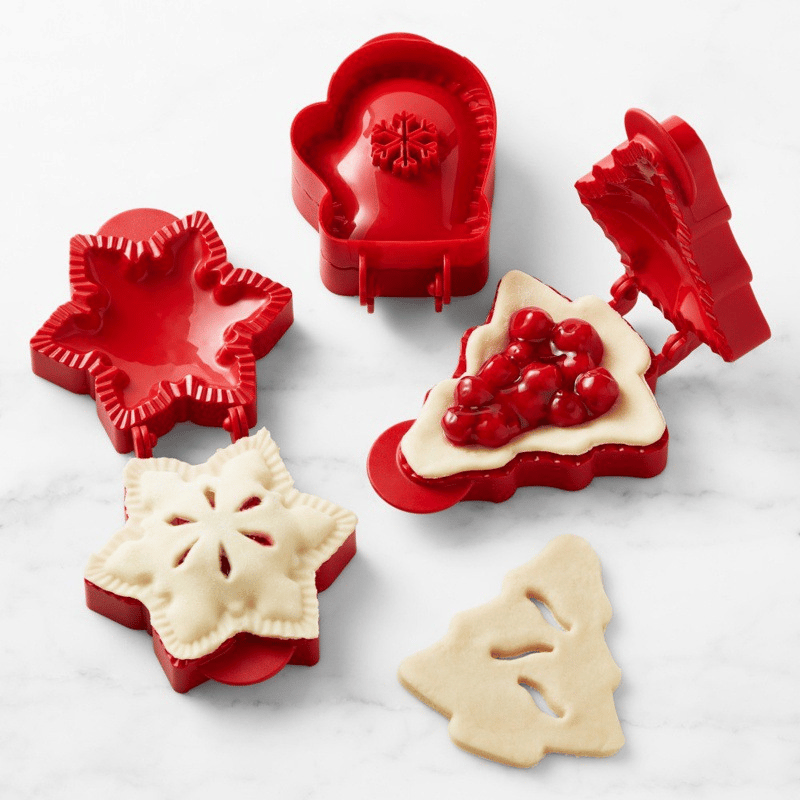 Set of Seasonal Hand Pie Molds – Foldable Plastic Molds for Easy Baking Homezys