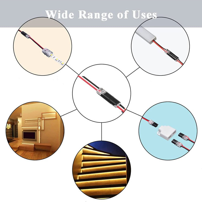 LED Connector Plug — Quick and Secure Installation (20 Pieces) Homezys