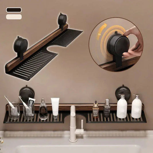 Sink shelf with tool-free assembly – Easy storage for kitchen & bath Homezys