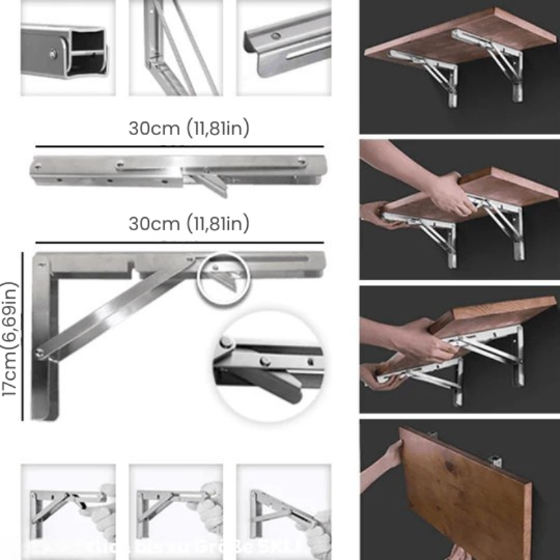 Foldable Bracket — More Space and Clear Organization Homezys