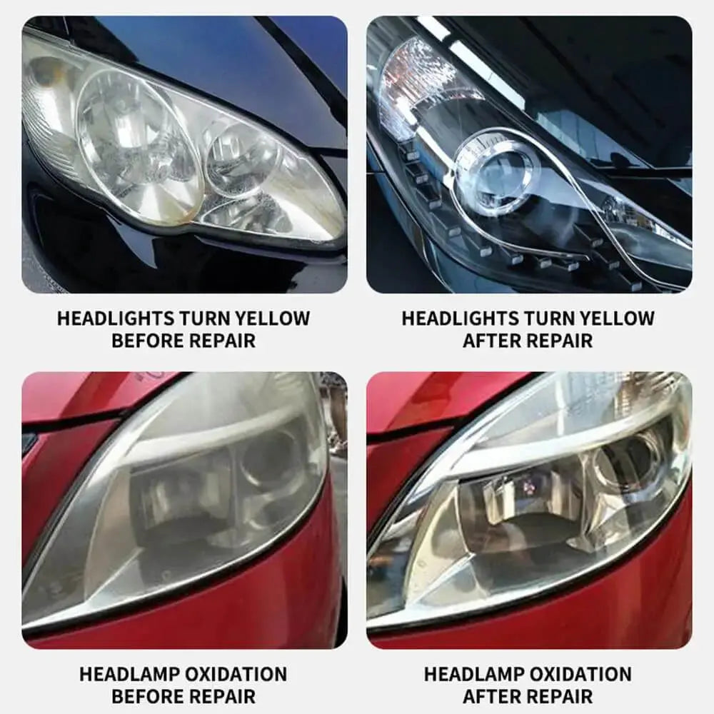 Headlight Restoration Spray – Solution for Dull, Yellowed, or Cloudy Car Headlights Homezys