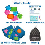 Underwater Pool Treasure Hunt Game with Waterproof Gemstones and Cards Homezys