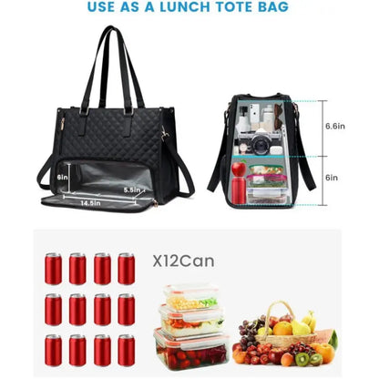 2-in-1 Insulated Lunch & Organiser Bag with Pouch Homezys
