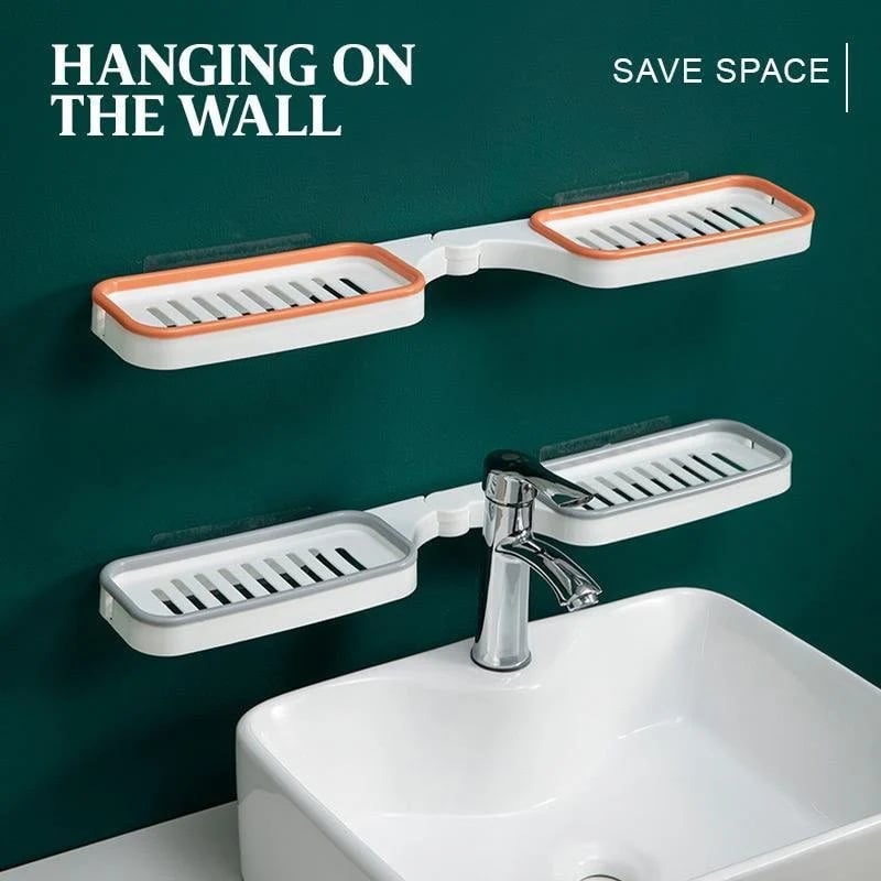 Rotatable Bathroom Corner Shelf — Drill-Free Storage Stand with Drainage Holes Homezys