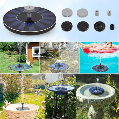 Solar-powered floating garden fountain Homezys