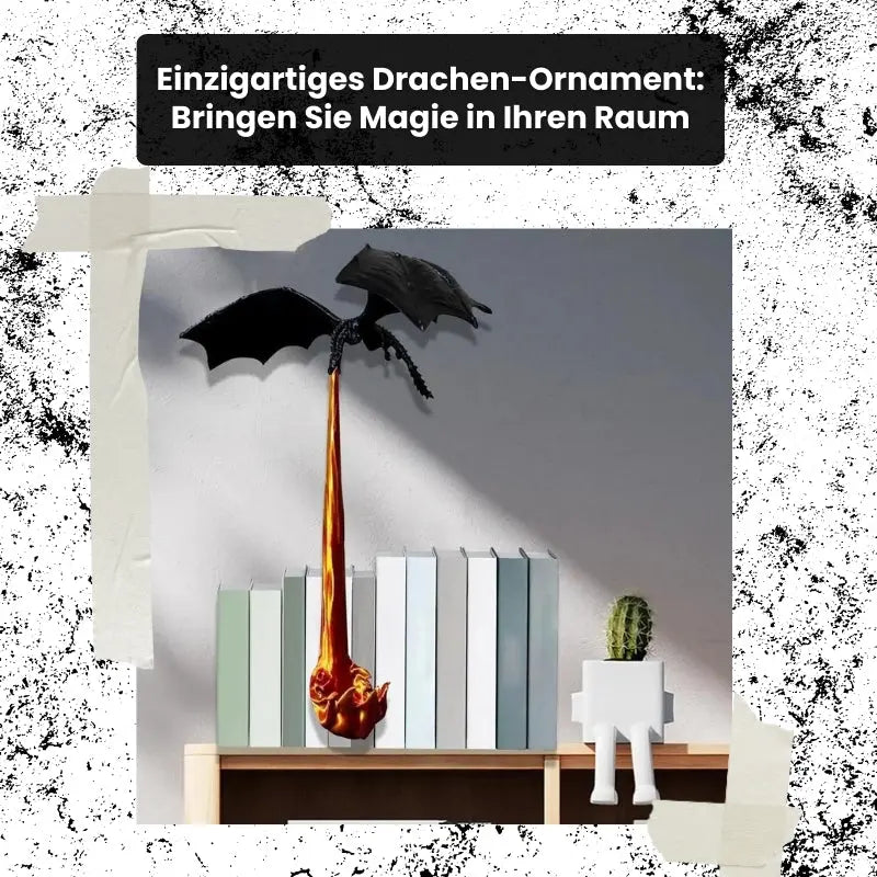 DragonFlame™ — Mythical Bookend with Hypnotic Glow Mivoza Deutschland