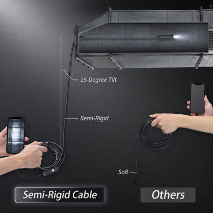 Waterproof Endoscope Camera — HD Inspection Camera with 5m Cable Homezys