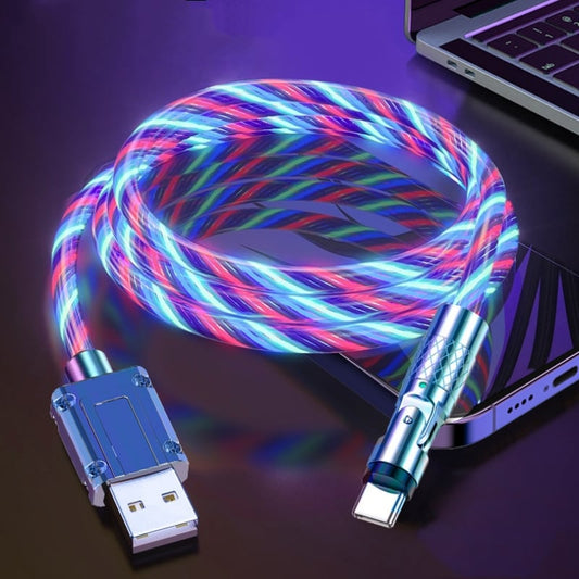 Rotatable Charging Cable — 540° Fast Charging with LED Light Homezys