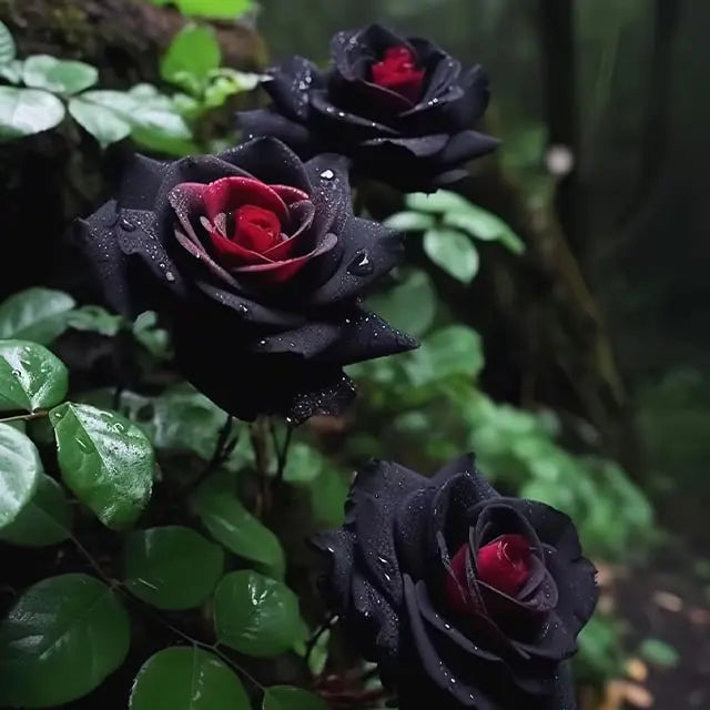 RARE BLACK RED ROSE FLOWER SEEDS Zorenza