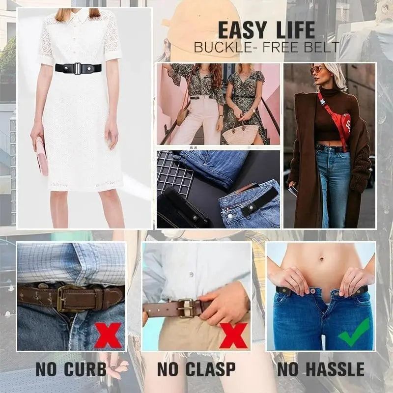 Buckle-free Invisible Elastic Waist Belts Zorenza