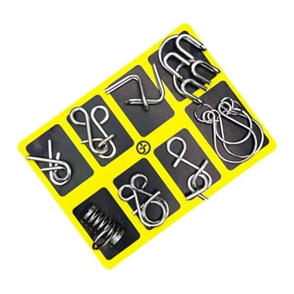 Metal Wire Puzzle Game Set – Durable Educational Wire Puzzles Homezys