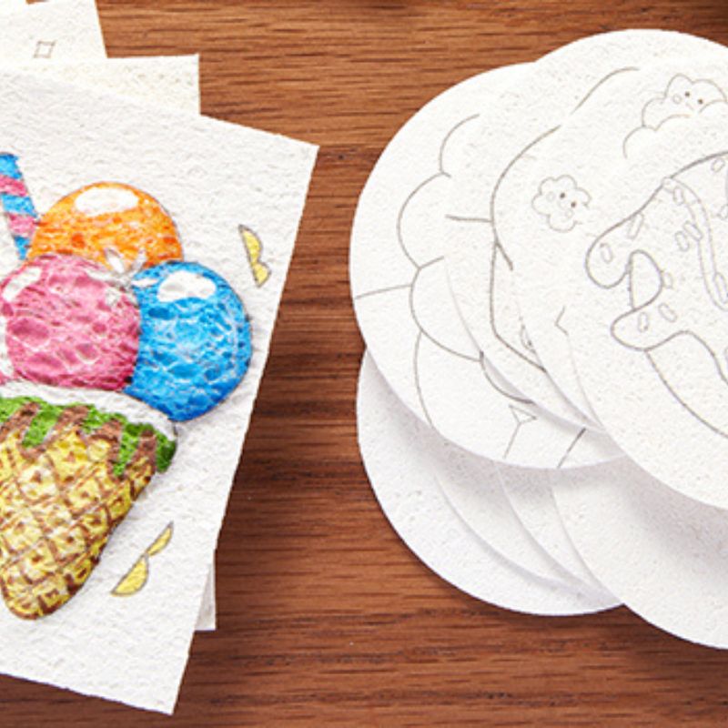 3D Foam Structure Art Set – Creative Craft Kit with Colored Pencils Homezys