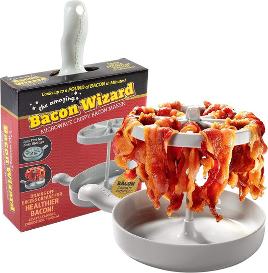 Microwave Bacon Cooker – Crispy Bacon with Fat Drainage Homezys