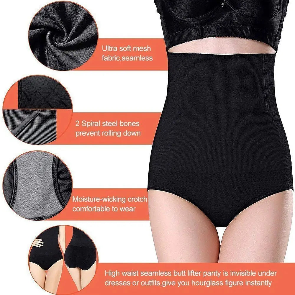 High Waist Tummy Control Shapewear Panties Zorenza
