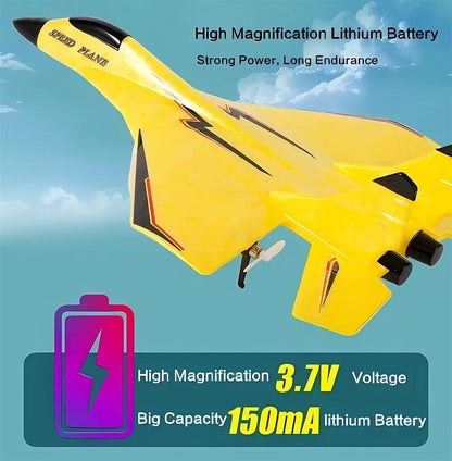 RC Plane with Gyroscope – Child-Friendly & Perfect for Outdoors Homezys
