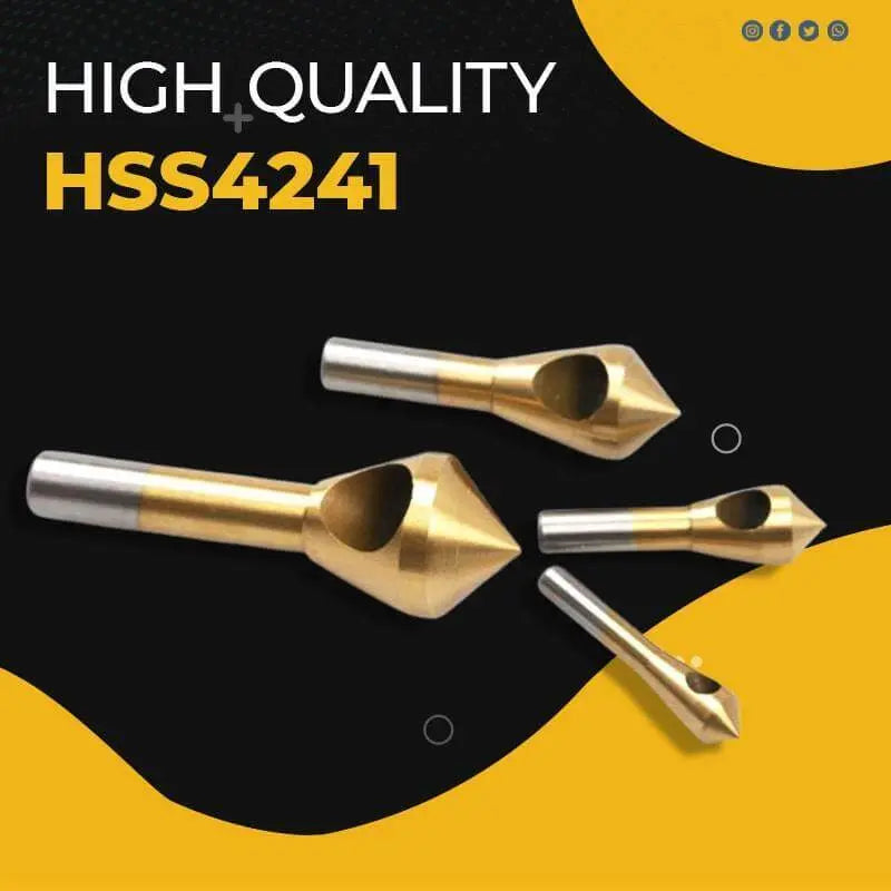 🔥Titanium Coated Countersink Chamfer Tool（4 PCS） Zorenza
