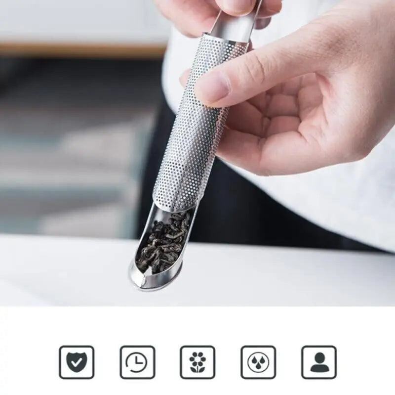 Buy 2 Get 1 FREE | Stainless Steel Tea Strainer – For loose leaf tea, herbal infusions & spices Homezys