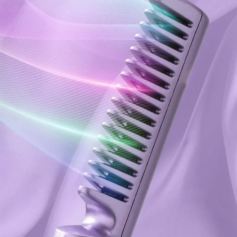 Portable Hair Straightening Brush – Comb & straightener in one for effortless styling on the go Homezys