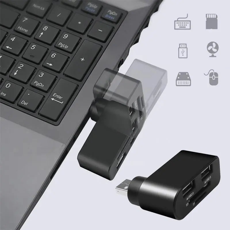 4-in-1 rotatable USB hub😍 Zorenza