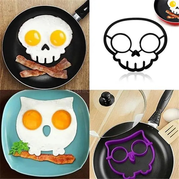 Halloween Horror Skull Fried Egg Mold Zorenza