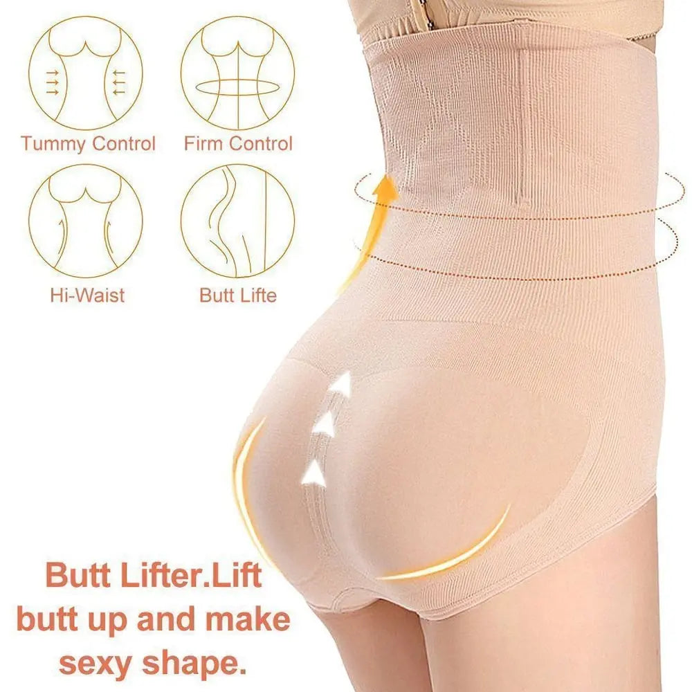 High Waist Tummy Control Shapewear Panties Zorenza